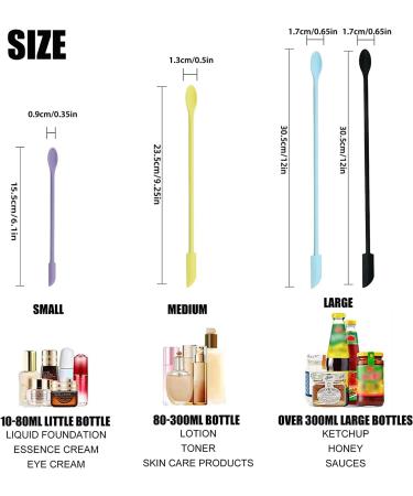 Fracoda Mini Silicone Makeup Spatula Set - 4 Pcs Cosmetic Beauty Spatula for Thin Jar & Lotion Bottle - Reusable & Long Lasting - Buy Online on GoSupps.com