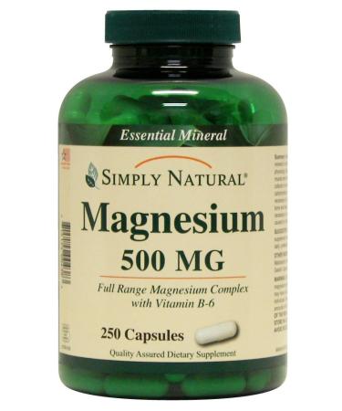 Simply Natural Magnesium 500 MG 250 Capsules