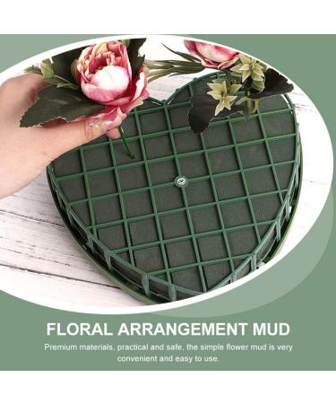 Nuobesty Heart-Shaped Flower Foam - 4 Green Floral Sponge Bricks for Wedding & Dried Flower Arrangements - Buy Online on GoSupps.com