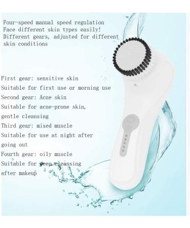 Corsehild Facial Cleansing Brush IPX7 Waterproof Face Scrubber Face Brushes for Cleansing and Exfoliating with 4 Speed Modes Deep Cleaning Face Inductive Charging ultrasonic Vibration - Buy Online on GoSupps.com