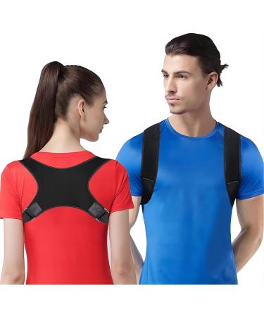 Back Brace Posture Corrector | Adjustable Upper Back Support for Pain Relief | Ideal for Men & Women - Buy Online on GoSupps.com