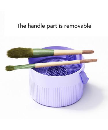 Multifunctional Makeup Brush Cleaner Bowl & Mat | Cosmetic Brush Drying Holder - Top Quality Washing Tools Organizer - Buy Online on GoSupps.com