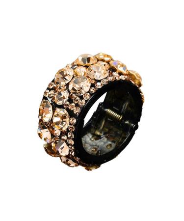 Rhinestone Hair Claw Clip High Ponytail Clip Fixed Hairpin Styling Accessories D8N3 C Ponytail Girls For Women Rhinestone champagne