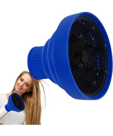 Pzuryhg Hair Dryer Hood Silicone Foldable Blow Dryer Nozzle Heat Resistant Soft Blow Dryer Accessory Multifunctional Hair Styling Supplies for Girls blue - Buy Online on GoSupps.com