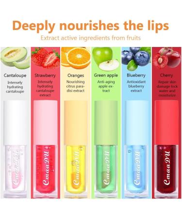 6Pcs Mini Color Changing Lip Balm Set - Hydrating Lip Glow Oil Set/Tinted Lipstick Fruit-Flavored Lip Gloss Sets/Moisturizing Lip Tint Lip Care Kit - Buy Online on GoSupps.com