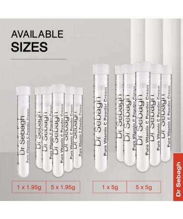 Dr Sebagh - Vitamin C Powder Cream CLINICALLY PROVEN RADIANCE - Vitamin C Cream for Face - Glow Boosting Skincare - Vitamin C Cream for Dark Spots Eye Face & Acne - (0.07 Oz 1 Pack) - Buy Online on GoSupps.com