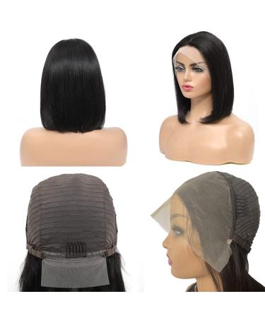 Colorprincess 8 Inch Human Hair Bob Wig | 13x4 Lace Front | 180% Density HD Lace | Glueless Short Bob Wig for Women - Buy Online on GoSupps.com