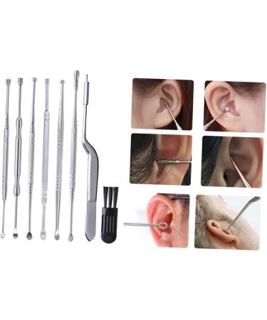 SKISUNO 1set Ear Wax Removal Tool Ear Scoop Kit for Safe and Comfortable Cleaning Travel Compact and Elegant Design for Daily Use - Buy Online on GoSupps.com
