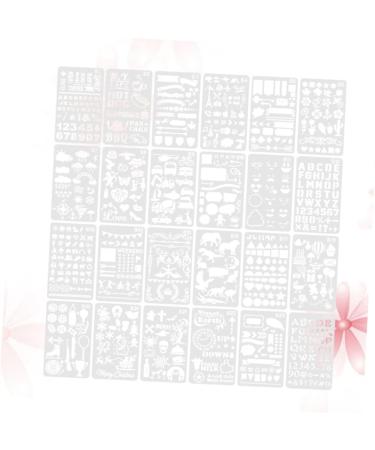 Lurrose Hollow Painting Template 48 Pcs Painting Template Kids Drawing Templates Hollow Lace Ruler Child Drawing Template - Buy Online on GoSupps.com