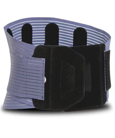 Breathable summer back bandage for men and women waist back support lumbar vertebral decompression belts for sciatica herniated disc scoliosis relief from back pain (color: blue Blue Gray XL