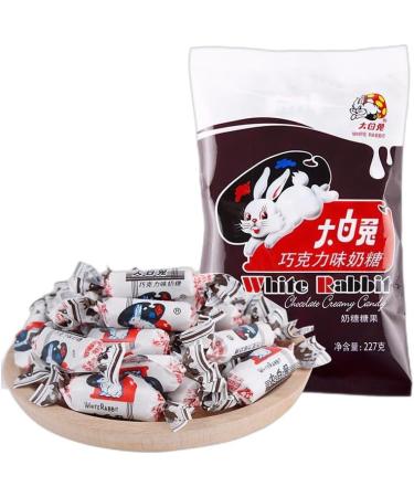 White Rabbit Toffee Milk sugar Childhood Tastes Toffee Small Gifts Snacks White Rabbit Creamy Candy Gummies Chinese candy chocolate confectionery Fudge (Chocolate flavored milk candy 114g) Chocolate flavored milk candy 114g - Buy Online on GoSupps.com