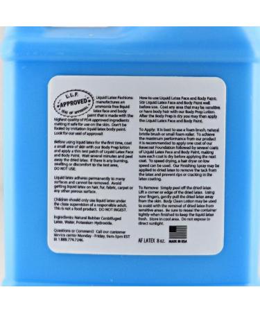 Ammonia-Free Liquid Latex Face Paint - Neon Blue 8 oz - Ideal for Kids and Adults for Artwork, Parties, Plays, Cosplays, and Concerts - Buy Online on GoSupps.com