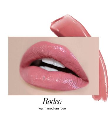 Jouer High Pigment Lip Gloss - Warm & Cool Shades - Full Coverage Color - Vegan Friendly - Warm Medium Rose/Rodeo - Buy Online on GoSupps.com