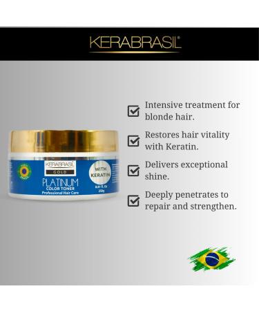 Platinum Hair Treatment Mask 250g - Advanced Blonde Enhancing Keratin Formula for Strength & Luminosity - Shop Now - Buy Online on GoSupps.com