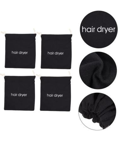 Baluue 20 Pcs Hair Dryer Storage Bag Travel Tote Bag Crimper Hair Tool Jewelry Bags Drawstring Fabric Black - Buy Online on GoSupps.com