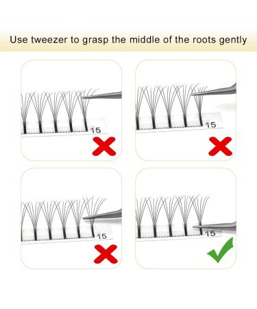 Premium 3D 4D 5D 6D Finished Eyelash Compartments | 0.07 & 0.10 Volume Extensions | 15mm Length - Buy Online on GoSupps.com