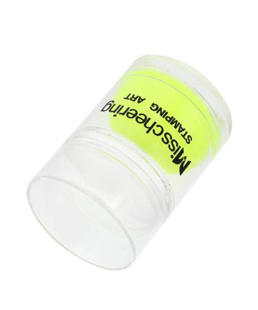 Beaupretty Manik rsteifel with diamond manicure stamp head Clear gelee nail art stamp French nail stamps Clear jelly stamp for nails nail-kits silica stamp double head green