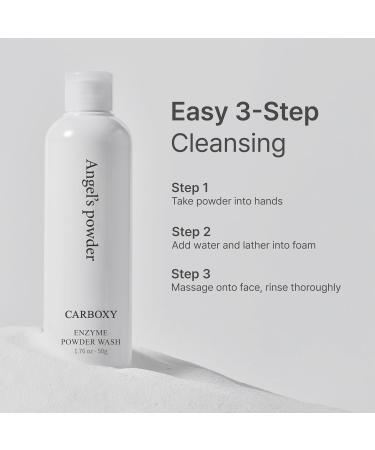 bonkorea Angel s Powder Carboxy Enzyme Wash Gentle Daily Powder Cleanser with Papain Enzyme Green Tea & Coconut pH 5.5 1.76 oz - Buy Online on GoSupps.com