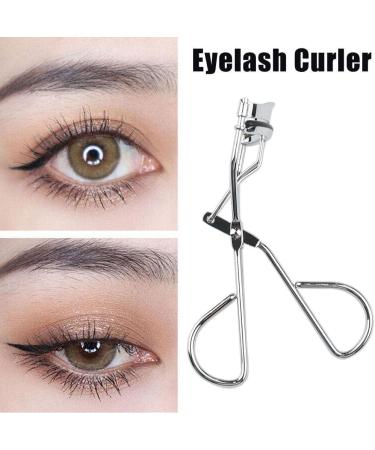 Silver Eyelash Curler | Durable & Portable Metal Tool with Silicone Strip | Long-Lasting Eye Cosmetic Accessory for Women - Buy Online on GoSupps.com