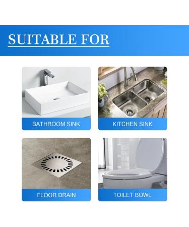 Drain Cleaner Get Out Foaming Drain Cleaner Foam Drain Cleaner for Bathroom Sink Pipe Dredge Deodorant Foam Cleaner Sink and Drain Cleaner Foam Quick Foaming with Sponge and Towel (2PCS) - Buy Online on GoSupps.com