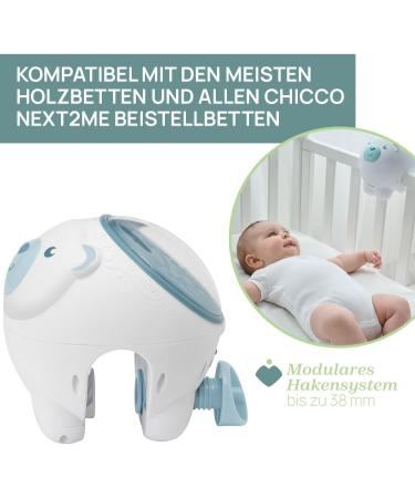 Chicco First Dreams Eisb r Projector | 2-in-1 Night Light & Bed Projector for Babies | Aurora Borealis Projections | Soothing Music & Natural Sounds | Ideal for 0+ Months - Buy Online on GoSupps.com