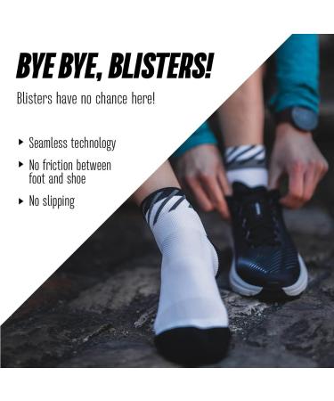Incylene Breathable Short Padded Running Socks for Men & Women | Anti-Bubble Light Compression Low Cut Sports Socks (Sizes 35-46/43-46) - International Shipping - Buy Online on GoSupps.com