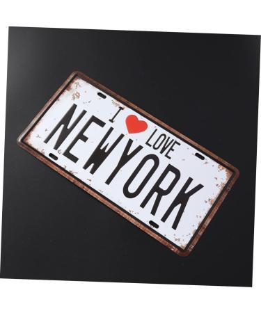 Cabilock Iron Sign Painting Decorative Bar Metal Vintage Signs Love Sign for Car Coffee Home Painting Simple York Iron - Buy Online on GoSupps.com