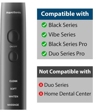 Replacement Brush Heads for AquaSonic Black Vibe Pro & Duo Series - Quality Electric Toothbrush Accessories - Buy Online on GoSupps.com