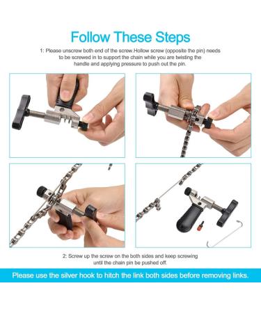 AKRAF Bike Link Plier + Chain Breaker Tool + Chain Checker + 3 Pairs Missing Links | Bike Opener Closer Plier Chain Cutter Wear Indicator Tool - Buy Online on GoSupps.com