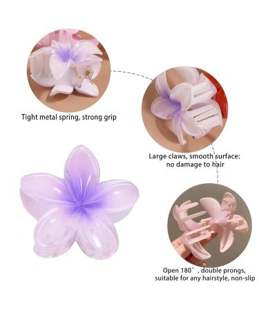 6 Flower Hair Clips - Large Non-Slip Claw Clips for All Hair Types | Perfect Floral Accessories for Women - Buy Online on GoSupps.com