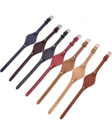 Genuine Leather Watch Strap for Fossil ES3148 ES4119 ES4176 ES3262 ES3077 - 8mm Spring Bar Replacement (Brown-2 - Buy Online on GoSupps.com