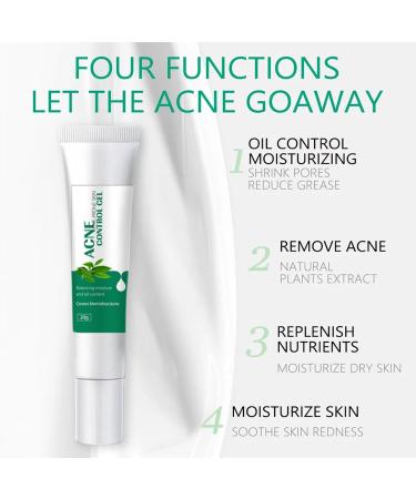 Anti Acne Face Cream Tea Tree Face Ance Gel Spot Cream for Acne Treatment and Spot Treatment Shrink Pores Acne Scars Recovery Control Sebum Secretion Relieves Inflammation Redness & Anti-Bacterial - Buy Online on GoSupps.com