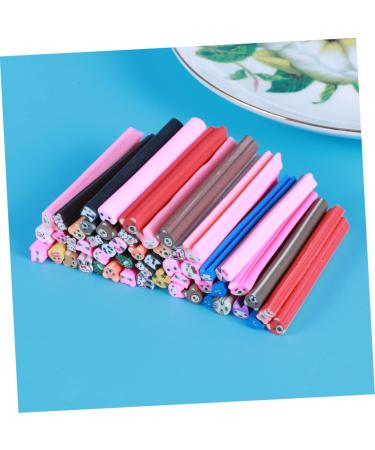 Housoutil 50pcs Scrapbooks DIY Nail Art Nail Art Stickers Material Cane DIY Manicure Supplies Scrapbook Book Fingertip Nail Rings Sticks Scatchbook Self Made 3D Cell Phone Polymer medium As Shown - Buy Online on GoSupps.com