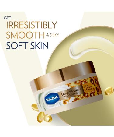 Vaseline Deep Moisture Silky Body Creme 180g | Cera-Boost Technology for Silky Smooth Skin - International Shipping Available - Buy Online on GoSupps.com