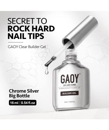 GAOY Clear Builder Gel for Nails 16ml Nail Strengthener in a Bottle Nail Extension Hard Gel Soak Off Long Lasting UV Gel Base Coat Top Coat Needed - Buy Online on GoSupps.com