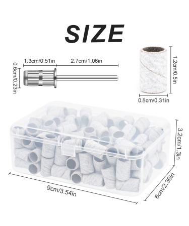 Superfine Grinding Wheel Sand Bands with Storage Box - 100 Pcs for Nail Drill Machine 240 - Buy Online on GoSupps.com