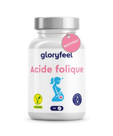 Folic Acid 400 g - For Maternal Tissue Growth and Immune System* - Designed for 1 Quarter (3 Months) - Highly Dosed Vitamin B9 Optimal Bioavailability - Vegan