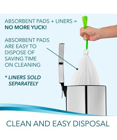 TidyCare Absorbent Commode Pads - Value Pack of 40 | Reduces Odor from Liquid Waste | For Portable Bedside Toilet Chair Buckets and Bedpans - Buy Online on GoSupps.com