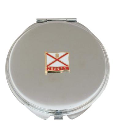 Jersey Flag Compact Mirror Handbag Gift With Free Engraving 485