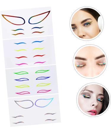 Amosfun 12 Sets Stage Performance Sticker Paper Women Eyeliner Tape Beauty Eyeliner 1 count (Pack of 1) Colorfulx3pcs - Buy Online on GoSupps.com