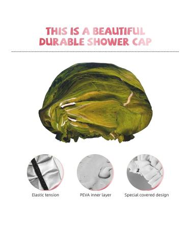 Mountains Green Printed Shower Cap for Women - Waterproof & Fits All Head Sizes - Buy Online on GoSupps.com