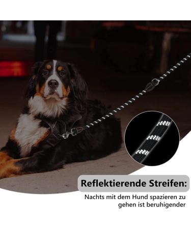 Premium Adjustable Dog Leash for Large & Medium Dogs | 3m1 with Reflective Stripes & Double Linen Reinforcement - Buy Online on GoSupps.com