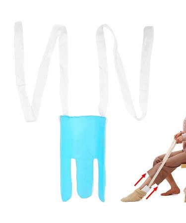 Premium Sock Aid for Elderly - Three-Finger Design for Easy Sock Wearing | Soft Indoor Use (Blue & White) - Buy Online on GoSupps.com