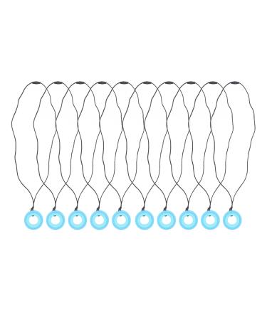 Kids Chew Pendant - Eco-Friendly Silicone Necklace for Teething Pain Relief (Dark Blue) - Buy Online on GoSupps.com