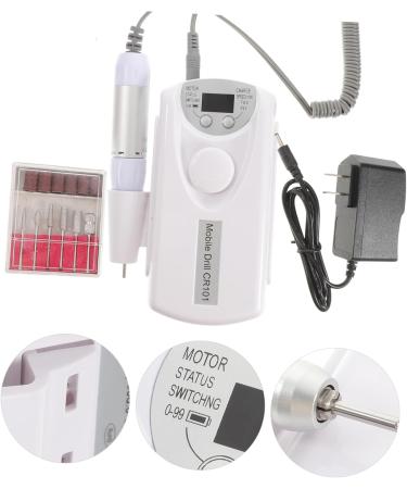 Ipetboom 1 Set Nail Polisher Nail Art Tool Nail Bits for Nail Drill Mini Files for Nails Nail Polish Drill Tools Pedicure Kit Professional Manicure Kit Nail Kit White Abs Drill - Buy Online on GoSupps.com