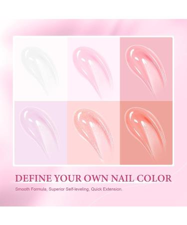 Saviland Poly Gel Nail Kit with 6 Colors & 36W UV Light - All-in-One French Manicure Set for Starter Home DIY - Buy Online on GoSupps.com