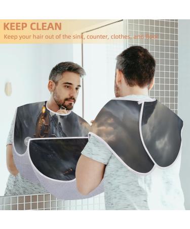 Train Beard Bib Apron - Best Beard Hair Catcher for Men | Perfect Gifts for Dad & Husband - Suction Cups Included - Buy Online on GoSupps.com