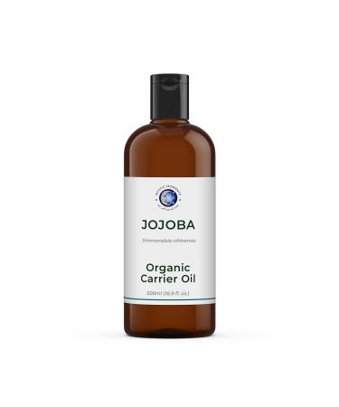 Mystic Moments |Bio -Jojoba -Barrager oil 500 ml -pure and natural oil Perfect for hair face nails aromatherapy massage and oil dilution vegan GVO -free