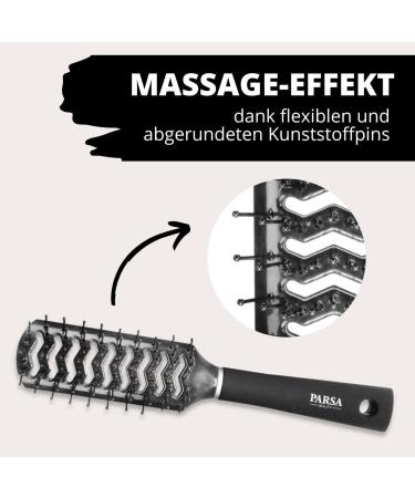 Parsa Beauty Trend Line F hnbrush - Black Hairbrush for Blow-Drying Smoothing & Degrading Without Tangles | International Shipping Available - Buy Online on GoSupps.com