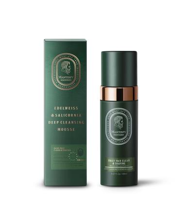 IGAME Mantisfy Clear Skin Made Easy | Men's Facial Cleanser with Rare Glacier Edelweiss Essence | Acne-Fighting & Oil-Control | Hydrating & Moisturizing | 5.27 Fl Oz